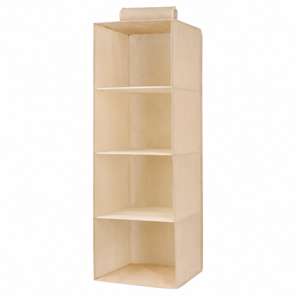 Hanging Closet Organizer, Multi-Layer Fabric Shelf Organizer, Foldable