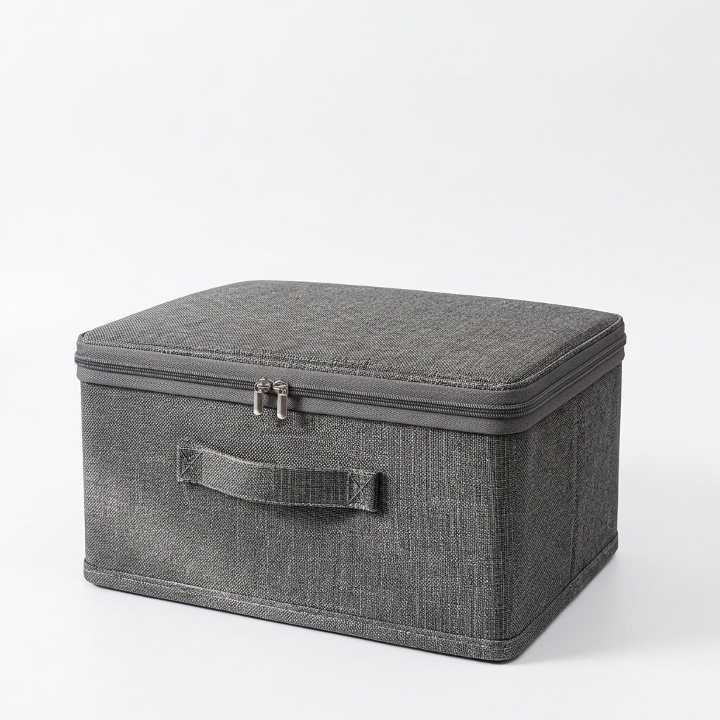 Foldable Fabric Storage Bin, Stackable Closet Organizer Box