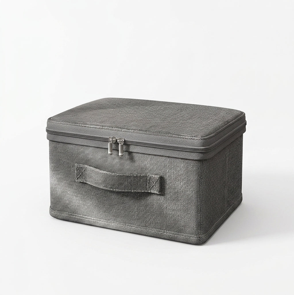 Foldable Fabric Storage Bin, Stackable Closet Organizer Box