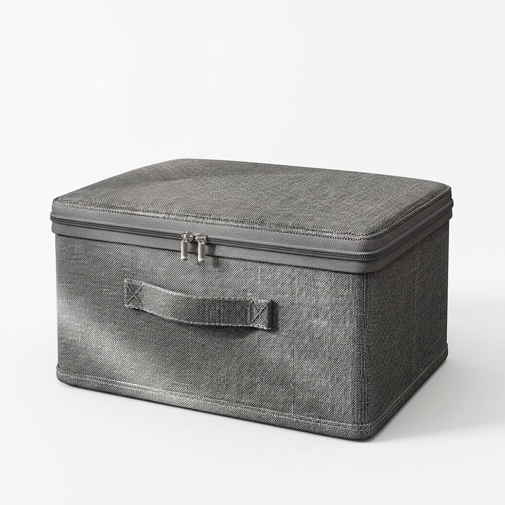 Foldable Fabric Storage Bin, Stackable Closet Organizer Box